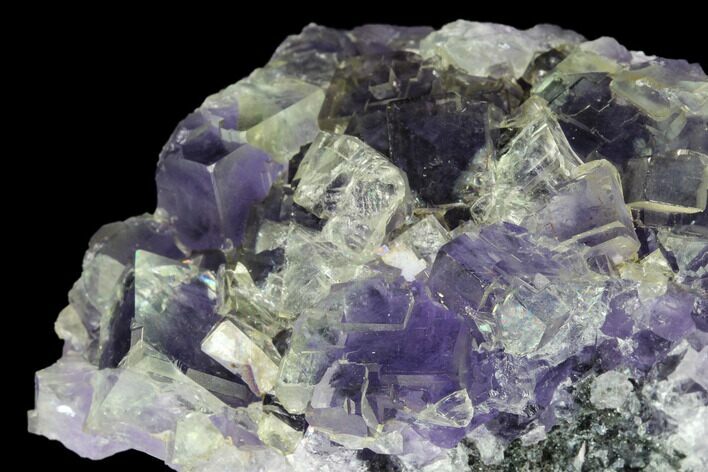 Purple Cubic Fluorite Crystal Cluster - China #146894
